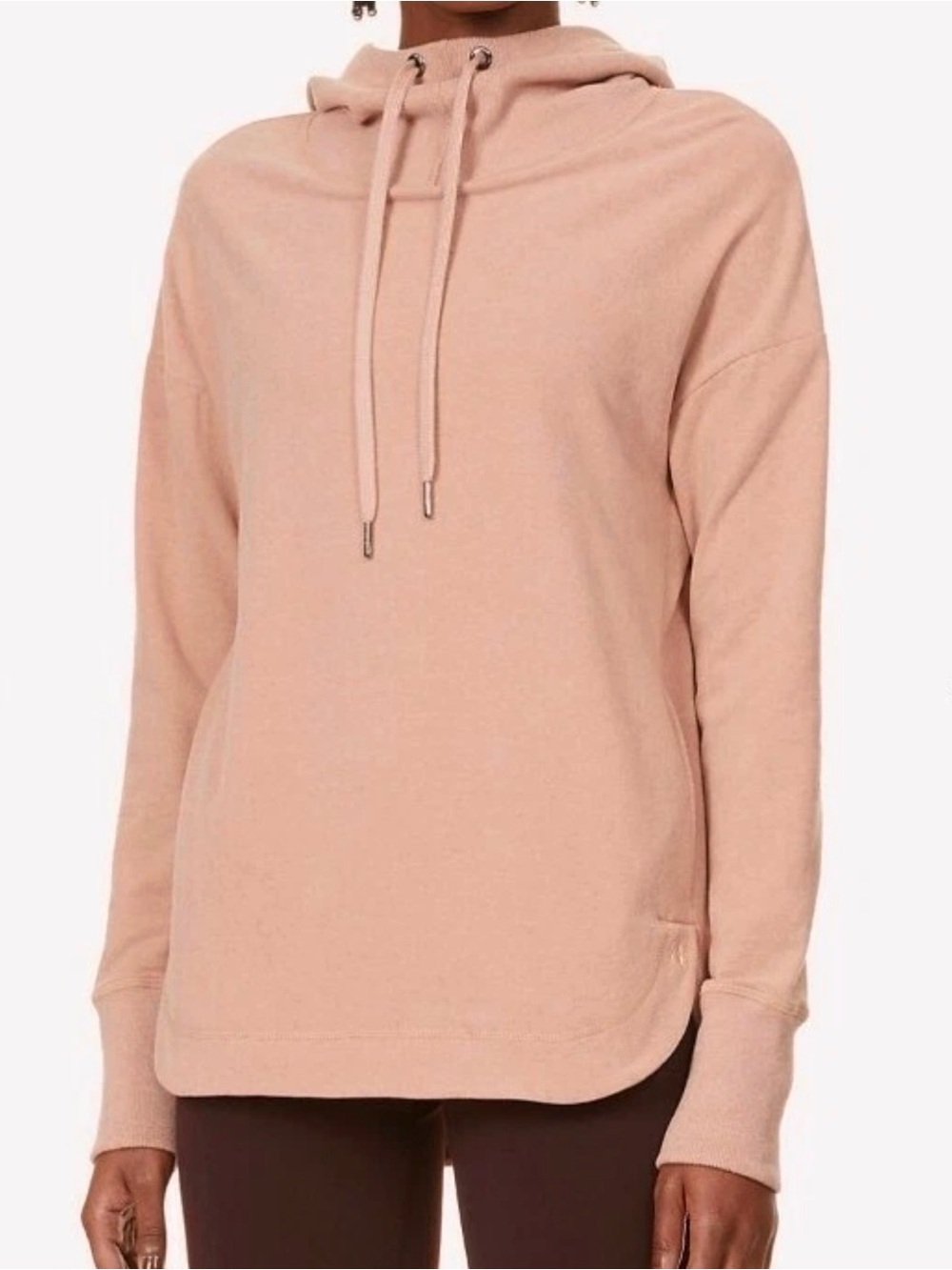 Sweaty Betty Escape Luxe Fleece Hoodie Pullover – Dusty Rose – Size Small